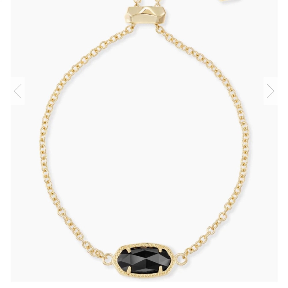 Kendra Scott Elaina black gold bracelet